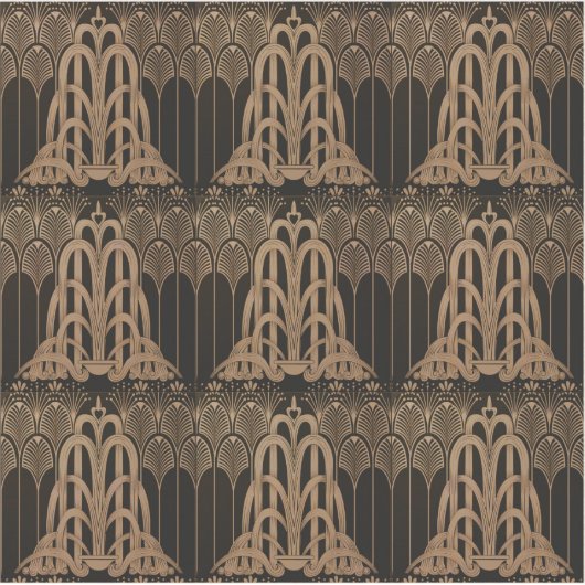 Jugendstil,Deko,Schwarz,Bronze,elegant,elegant,chi Aufkleber (Vorderseite)