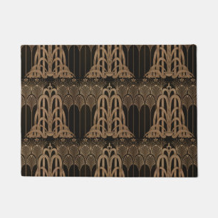 Jugendstil,Deko,Schwarz,Bronze,elegant,elegant,chi Fußmatte