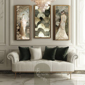 Jugendstil-Deko wiederholt Muster-Hintergrund Seidenpapier