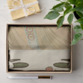 Jugendstil-Dekopapier Seidenpapier (Geschenk)