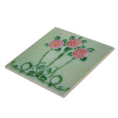 Jugendstil-Dekor Fliese (Seite)