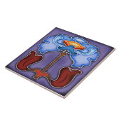 Jugendstil-Dekorationskamin im Jugendstil Fliese (Seite)