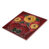 Jugendstil-Dekorationskamin im Tile-Art-Stil Fliese (Seite)