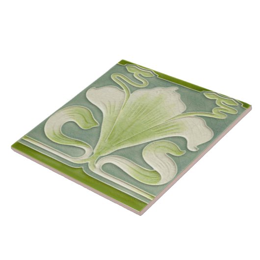 Jugendstil-Dekorationskamin im Tile-Art-Stil Fliese (Seite)