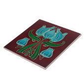 Jugendstil-Dekorationskamin im Tile-Art-Stil Fliese (Seite)