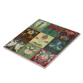 Jugendstil-Dekorationskamin im Tile-Art-Stil Fliese (Seite)