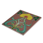 Jugendstil-Dekorationskamin im Tile-Art-Stil Fliese (Seite)