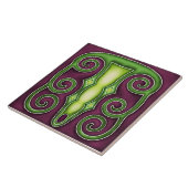Jugendstil-Dekorationskamin im Tile-Art-Stil Fliese (Seite)