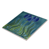 Jugendstil-Dekorationskamin im Tile-Art-Stil Fliese (Seite)