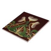 Jugendstil-Dekorationskamin im Tile-Art-Stil Fliese (Seite)