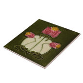 Jugendstil-Dekorationskamin im Tile-Art-Stil Fliese (Seite)