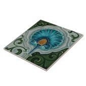 Jugendstil-Dekorationskamin im Tile-Art-Stil Fliese (Seite)