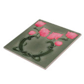 Jugendstil-Dekorationskamin im Tile-Art-Stil Fliese (Seite)