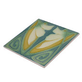 Jugendstil-Dekorationskamin im Tile-Art-Stil Fliese (Seite)