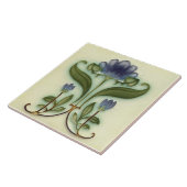 Jugendstil-Dekorationskamin im Tile-Art-Stil Fliese (Seite)