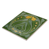 Jugendstil-Dekorationskamin im Tile-Art-Stil Fliese (Seite)