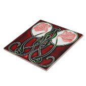 Jugendstil-Dekorationskamin im Tile-Art-Stil Fliese (Seite)