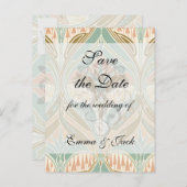 Jugendstil-Dekorationsmuster Ankündigungspostkarte (Vorne/Hinten)