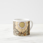 Jugendstil: Dekorative florale Vintag. Espressotasse (Vorderseite Rechts)