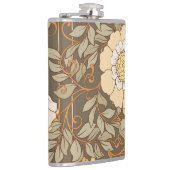 Jugendstil: Dekorative florale Vintag. Flachmann (Rechts)