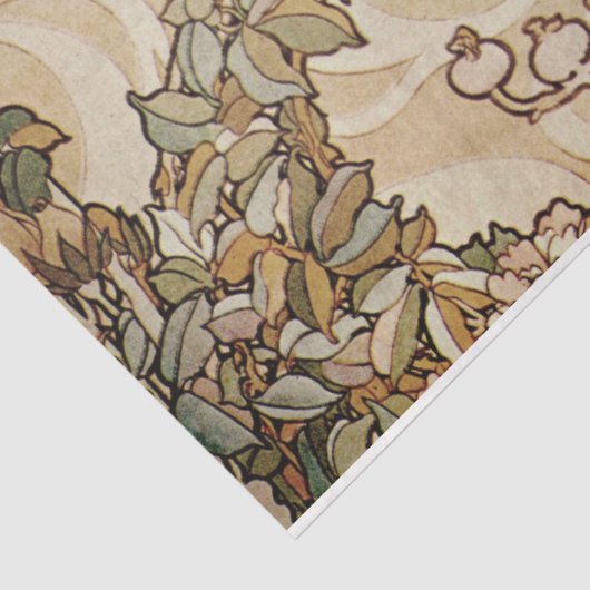 Jugendstil-Dekoupag Seidenpapier (Ausschnitt)
