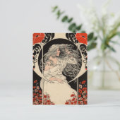 Jugendstil der 20er Jahre Postkarte (Stehend Vorderseite)