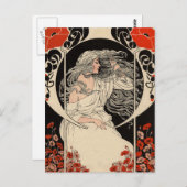 Jugendstil der 20er Jahre Postkarte (Vorne/Hinten)
