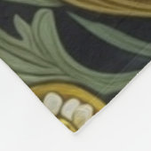 Jugendstil der weißen Eule Fleecedecke (Ecke)