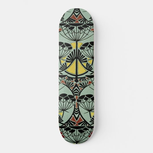 Jugendstil-Design #5 @ VictoriaShaylee Skateboard (Vorderseite)