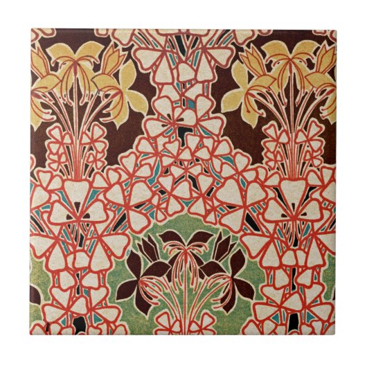 Jugendstil-Design #6 @ VictoriaShaylee Fliese (Vorderseite)