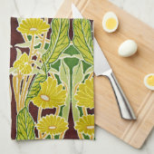 Jugendstil-Design #7 in Emporio Moffa Geschirrtuch (Viertel Falte)