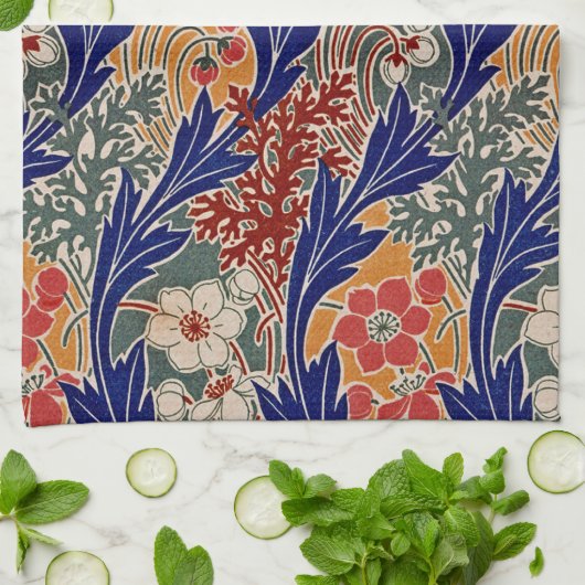 Jugendstil-Design #8 in Emporio Moffa Geschirrtuch (Gefaltet)