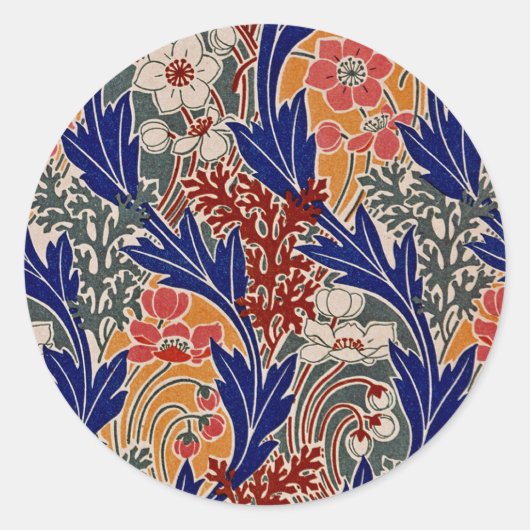 Jugendstil-Design #8 in Emporio Moffa Runder Aufkleber (Vorderseite)