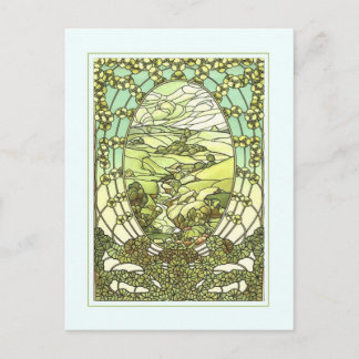Jugendstil-Design Grußkarte. Postkarte