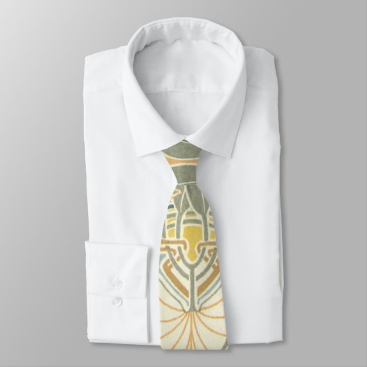 Jugendstil-Design Krawatte (Gebunden)