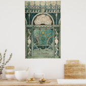 Jugendstil-Design von Émile Hutré c1896 Poster (Küche)