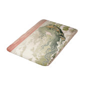 Jugendstil Die Welle von Henri Privat-Livemont Badematte (Schrägansicht)