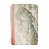 Jugendstil Die Welle von Henri Privat-Livemont Badematte (Vorderseite Vertikal)