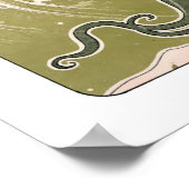 Jugendstil Die Welle von Henri Privat-Livemont Poster (Ecke)