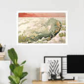 Jugendstil Die Welle von Henri Privat-Livemont Poster (Heimbüro)