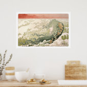 Jugendstil Die Welle von Henri Privat-Livemont Poster (Küche)