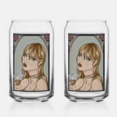 Jugendstil Dosenglas (Vorderseite)