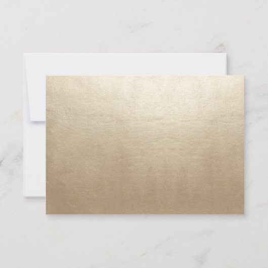 Jugendstil-Dream Wedding RSVP Cards - Gold & Black (Rückseite)