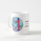 Jugendstil Ehwaz Rune Tasse - LOYALTY! (Vorderseite Links)