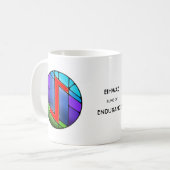 Jugendstil Eihwaz Rune Tasse – AUSDAUER! (Vorderseite Links)