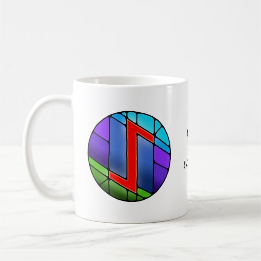 Jugendstil Eihwaz Rune Tasse – AUSDAUER! (Links)