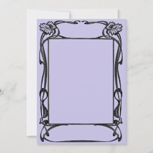 Jugendstil Einladung (Vorderseite)