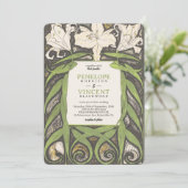 Jugendstil Einladung (Stehend Vorderseite)