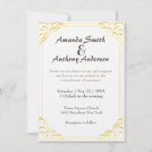 Jugendstil Einladung (Rückseite)