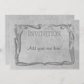 Jugendstil Einladung (Vorne/Hinten)